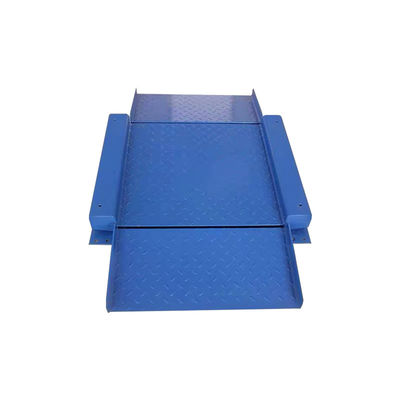 Escala de plataforma de aço carbono industrial de 1,5 m x 1,5 m Ultra baixo com rampa dobrada dupla