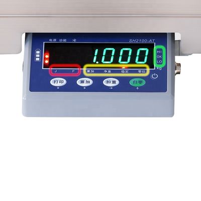 15 kg Divisão 2g/1g Capacidade Balança eletrônica de mesa com Bluetooth e LED