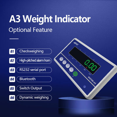 SOHE A3C Medidor de pesagem/indicador de impressão Sensor do instrumento Display com alimentação AC/DC