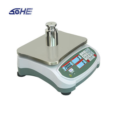 Balança de mesa de pesagem industrial com ecrã LCD e alcance máximo de 75 kg SOHE 2024