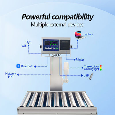 480*650mm transportador de pesagem de controlo para detecção de embalagens de aço carbono