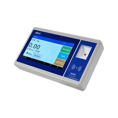 Ecrã LCD ABS de 7 polegadas Android Smart Screen com código QR Bateria Câmera Swipe Card Indicador de peso e sensor