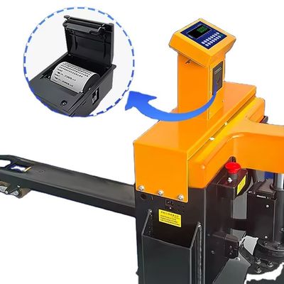 Caminhão de paletes elétrico com balança e display LED Peso morto 210KG SOHE estreito 1-3t
