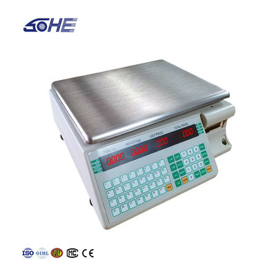 Tabela de códigos de barras avançada SHV-TMA Balança de 30 kg com placa de plástico ABS / aço inoxidável