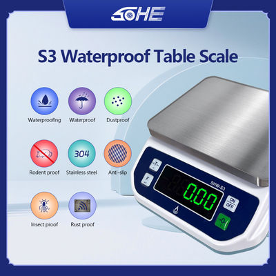 Escala à prova d'água para processamento de alimentos, assar e alta precisão