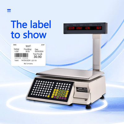 Escala de tabela de códigos de barras de impressão avançada SHW-TMB 30kg com potência AC 100-240V/DC21V