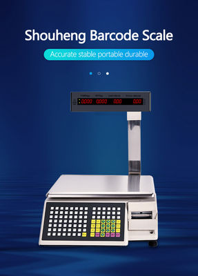Escala de tabela de códigos de barras de impressão avançada SHW-TMB 30kg com potência AC 100-240V/DC21V
