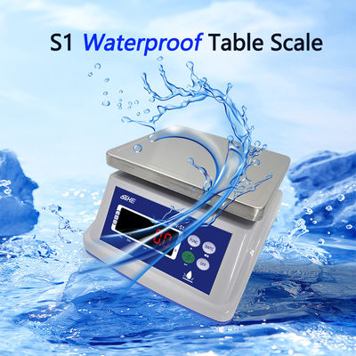 15 kg Escala impermeável IP68 Design de aço inoxidável e unidades de preços múltiplas