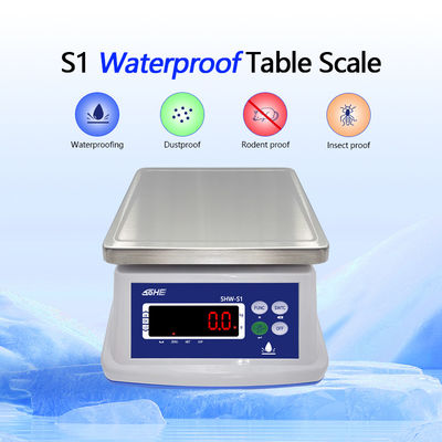 15 kg Escala impermeável IP68 Design de aço inoxidável e unidades de preços múltiplas