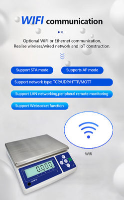 Nível de precisão III SHWDL-Wireless WIFI Balança eletrônica de mesa com 6 kg de capacidade e 1