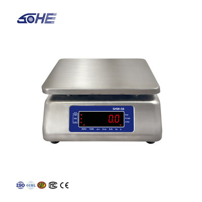AC220V/50HZ Fornecimento de energia SOHE S6 3KG aço inoxidável IP68 Escala à prova d'água para potentes