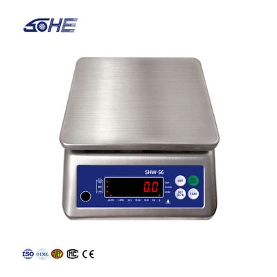 Escala à prova d'água SOHE S6 de aço inoxidável com capacidade de 6 kg e classificação de proteção IP68