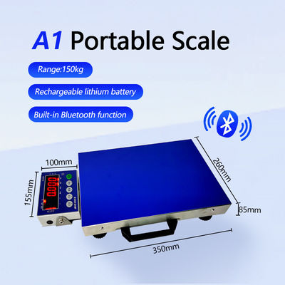 Pequena balança industrial Bluetooth de 100 kg com ABS e plataforma de aço inoxidável