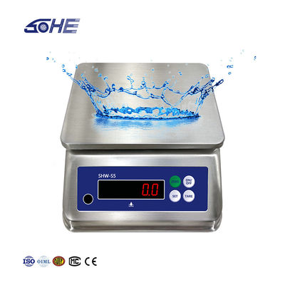 AV220V / 50HZ tela dupla de aço inoxidável mesa impermeável balança eletrônica 15kg