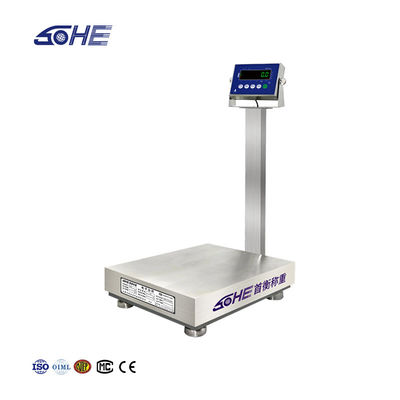 SOHE A1S 500KG 500*600 Escala de plataforma de aço inoxidável para fábricas de frutos do mar e alimentos