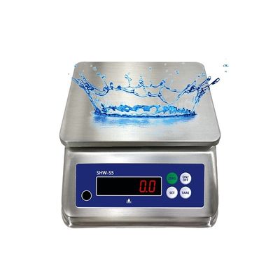 SOHE S5 Escala de aço inoxidável de 3 kg com tela LED dupla e classificação de resistência à água IP68