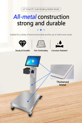 15 polegadas Rotativo Display Android Inteligente Touchscreen Plataforma Escala 50cm por 60cm