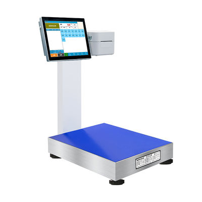 Sistema de escala de PC de tela sensível ao toque de 12 polegadas com inteligência artificial e porta USB/servidor