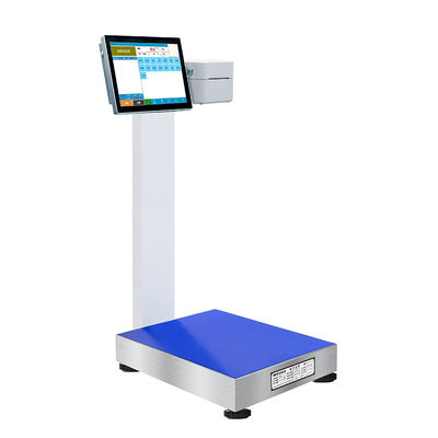 Sistema de escala de PC de tela sensível ao toque de 12 polegadas com inteligência artificial e porta USB/servidor