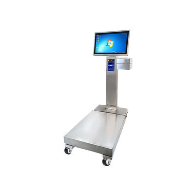 Suporte de personalização de OBM Escala industrial móvel de aço inoxidável com capacidade de 800 kg