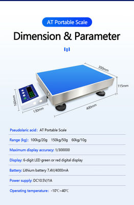 Pesagem industrial tornada fácil com SOHE AT Bluetooth Scale e Display LED de 6 dígitos