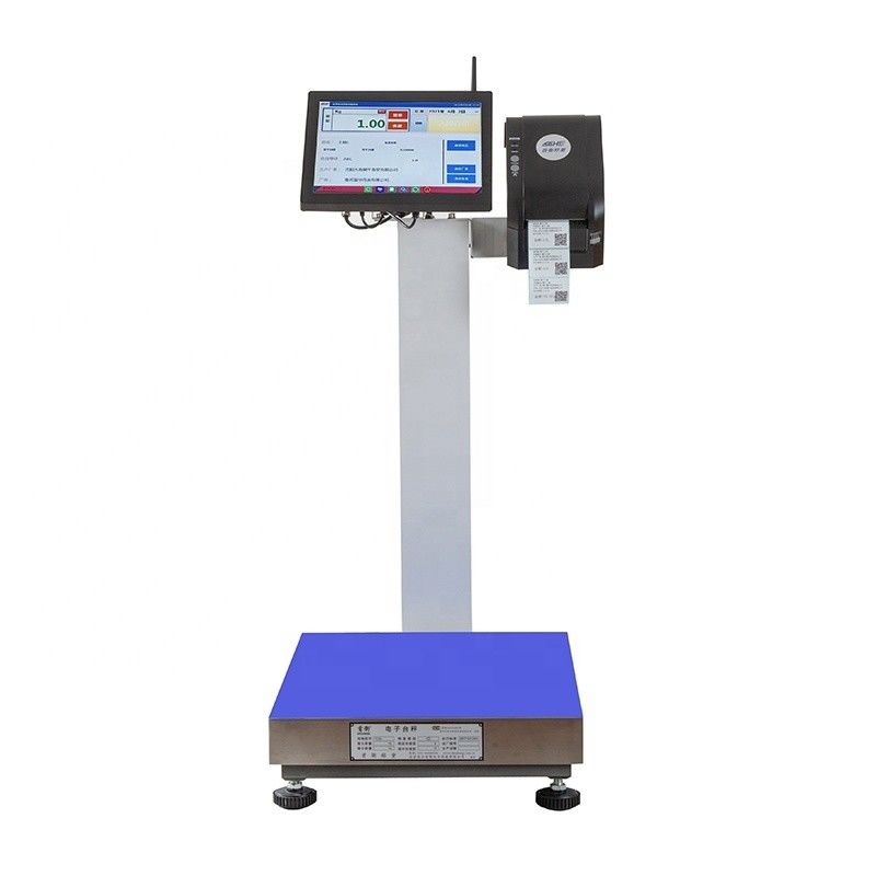 Ecrã de escritório de 15 polegadas SOHE 2024 15-200kg Processamento de carne de porco e carne bovina LCD Display Label Scale