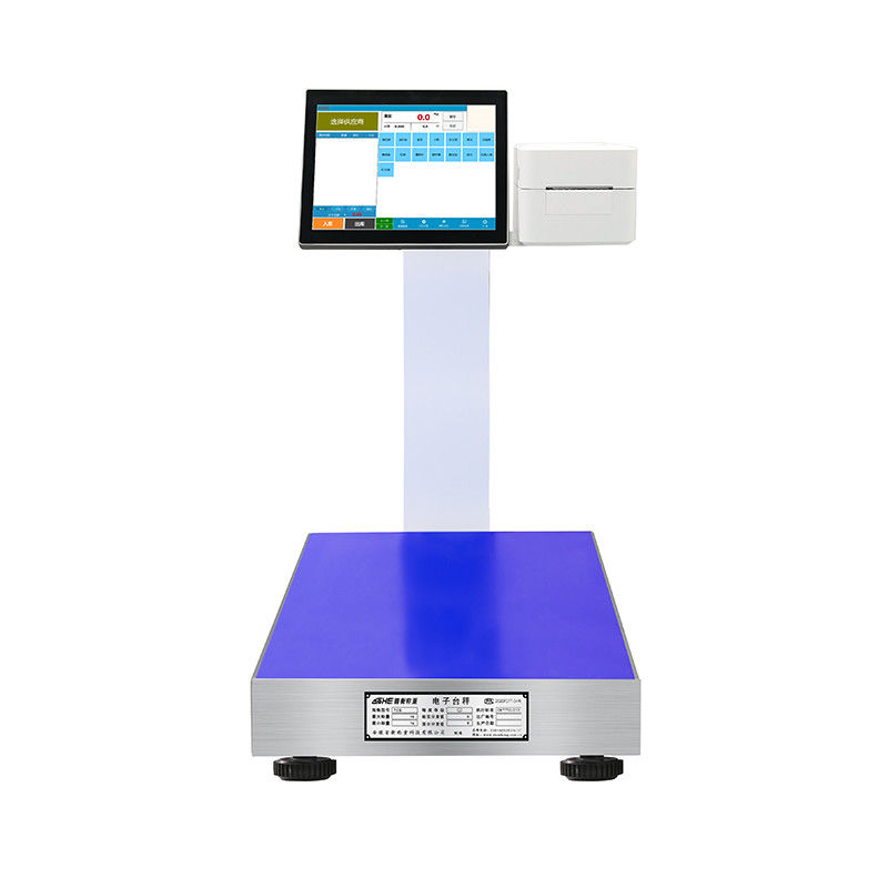 Sistema de escala de PC de tela sensível ao toque de 12 polegadas com inteligência artificial e porta USB/servidor